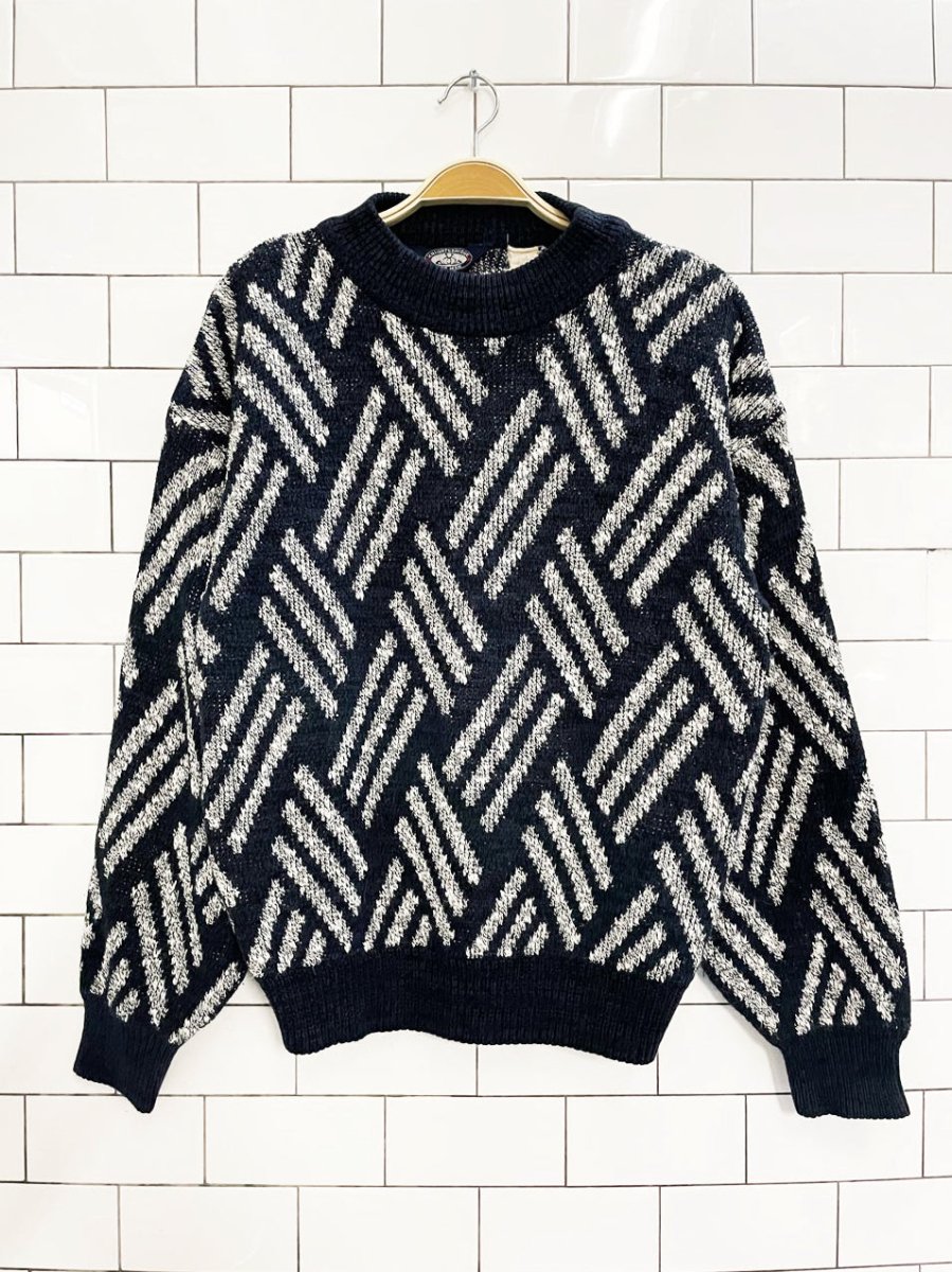 vintage knightsbridge oversized knit dad sweater - good market thrift store
