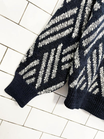 vintage knightsbridge oversized knit dad sweater - good market thrift store