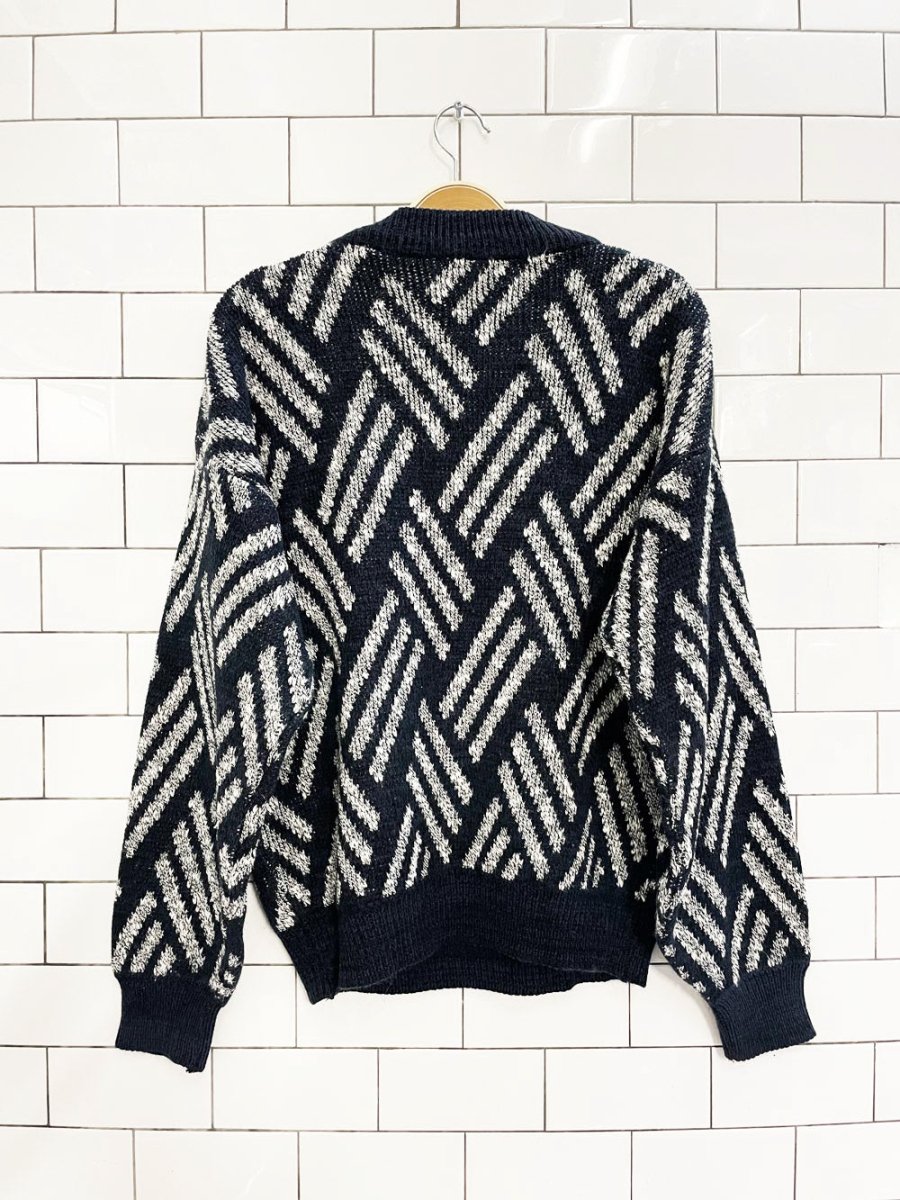 vintage knightsbridge oversized knit dad sweater - good market thrift store