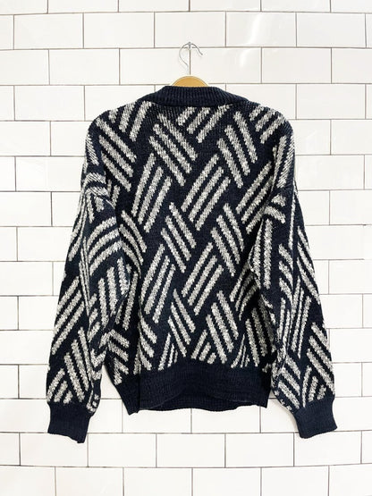 vintage knightsbridge oversized knit dad sweater - good market thrift store