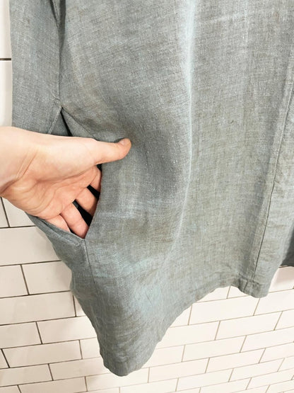 bryn walker 100% linen short sleeve jacket - good market thrift store