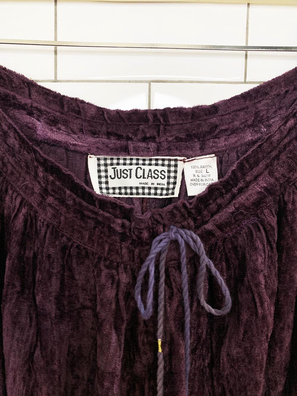 vintage 90s just class velvet boho midi skirt | made in India