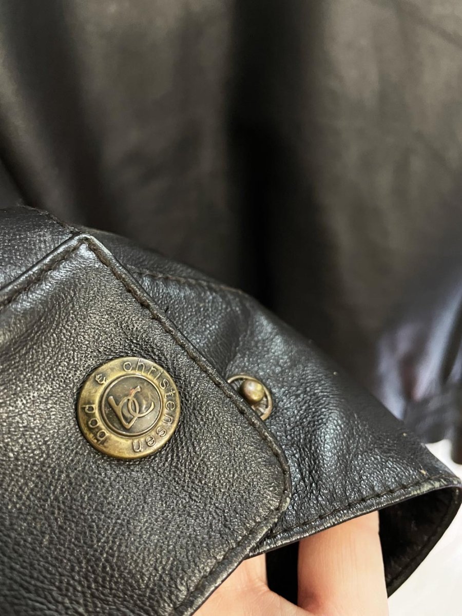 vintage 00s bod & christensen soft leather bomber jacket | b&c essentials - good market thrift store