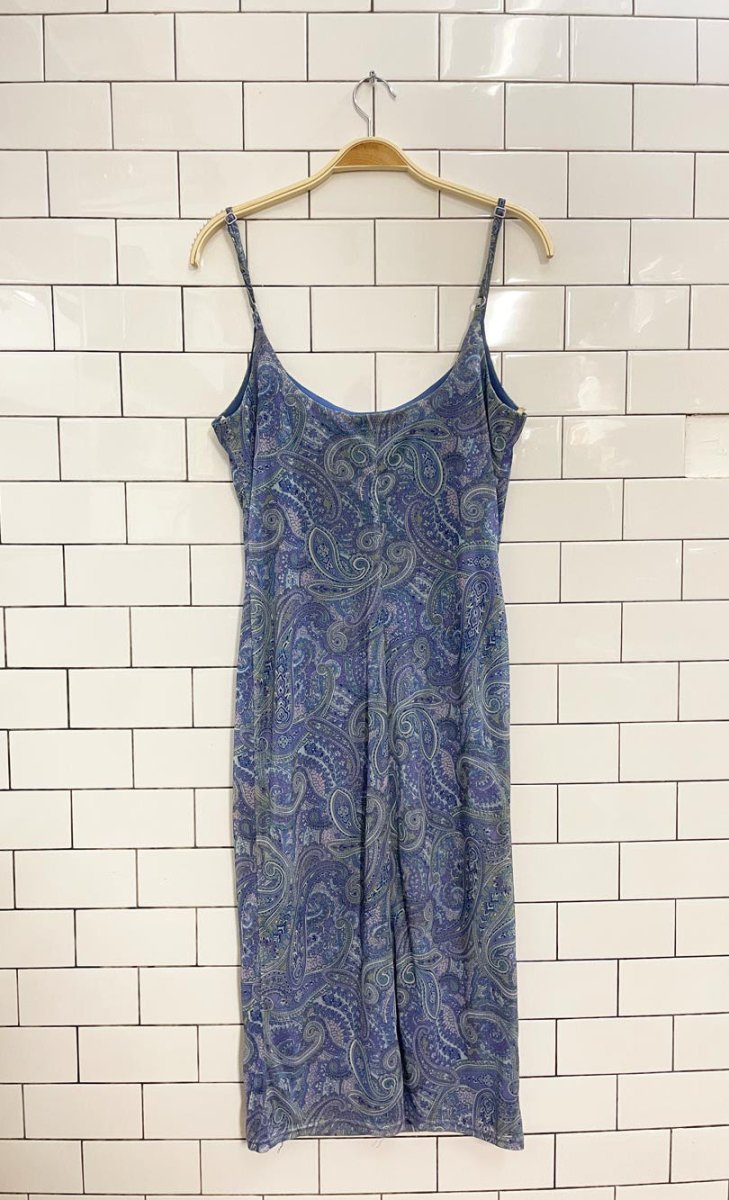 y2k smart set mesh paisley midi dress - good market thrift store