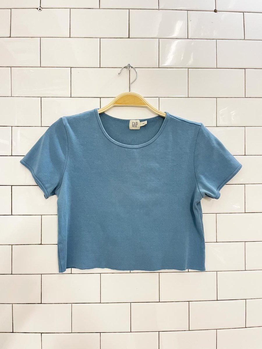 vintage 90s gap baby rib crop tee - good market thrift store