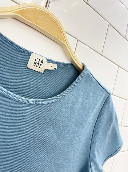 vintage 90s gap baby rib crop tee - good market thrift store