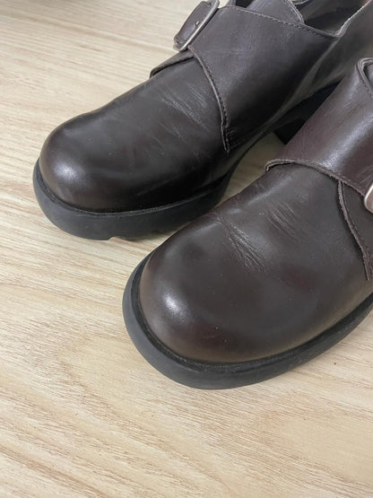 vintage 90s nine west buckle leather loafer - good market thrift store