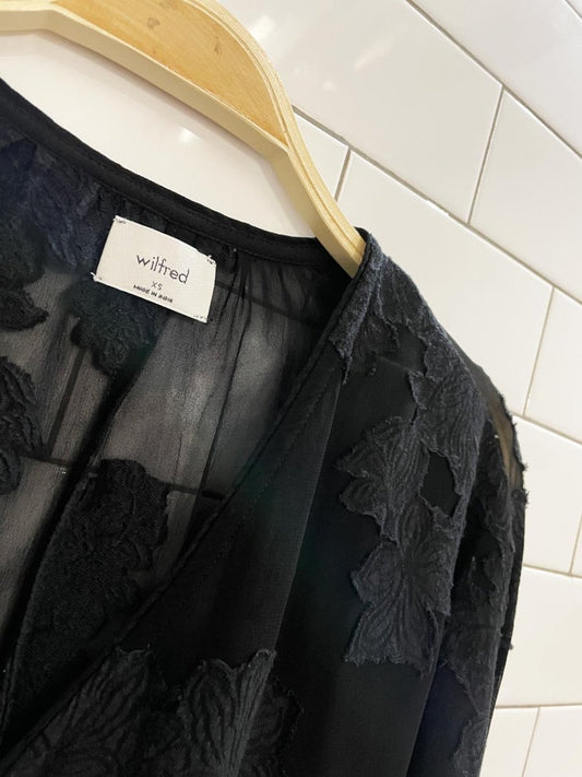 wilfred augustine chiffon peplum blouse - good market thrift store