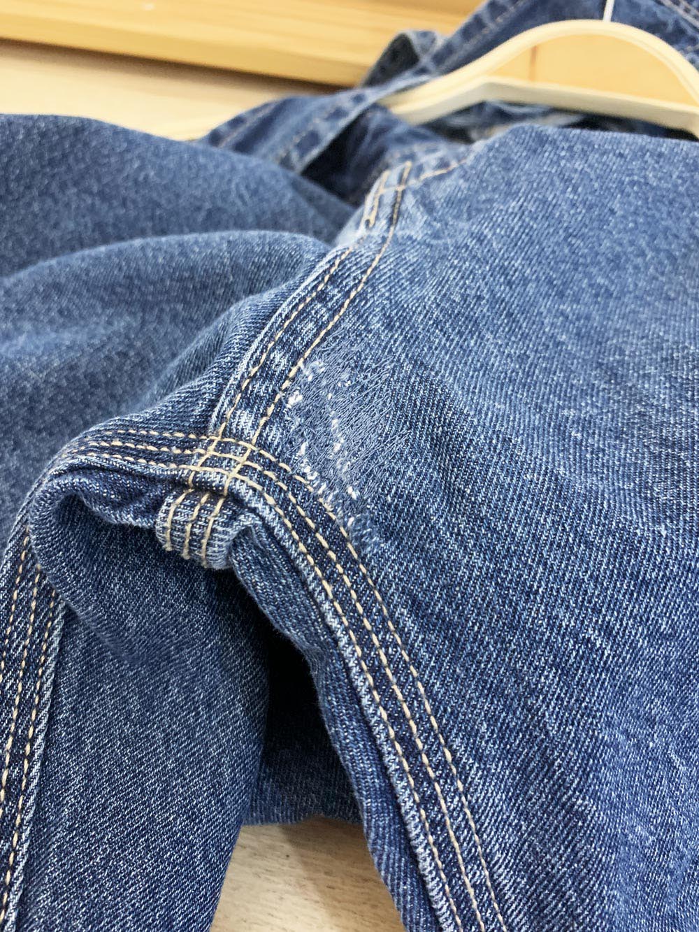vintage 00s berne workwear soft denim baggy overalls