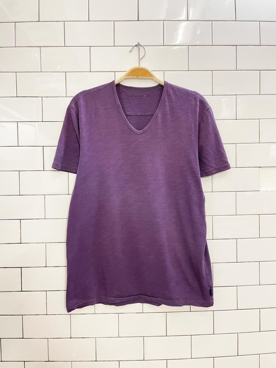 john varvatos cotton v - neck tee - good market thrift store
