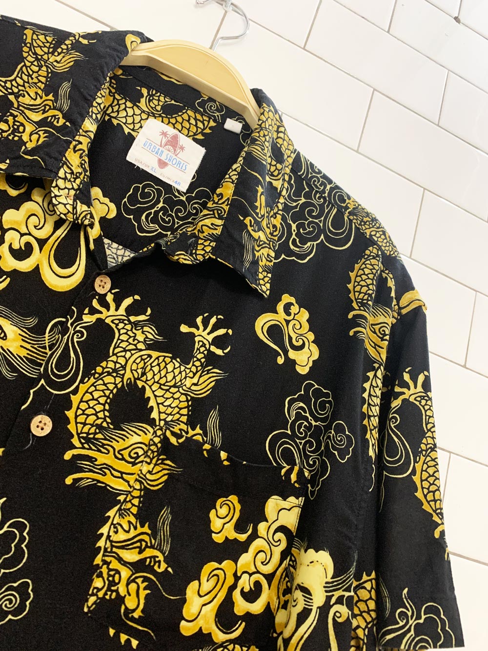 y2k urban shores dragon full button shirt | made in India
