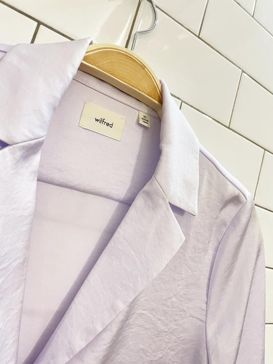 wilfred beso oversized satin shirt - good market thrift store