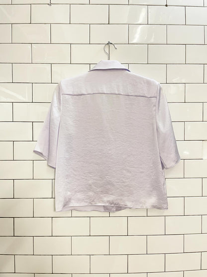 wilfred beso oversized satin shirt - good market thrift store