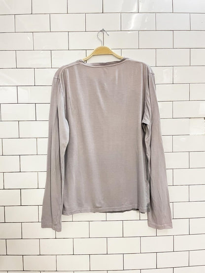 pagano italy big face graphic long sleeve tee - good market thrift store