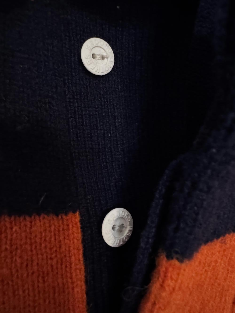 vintage brooks brothers 100% lambswool knit rugby sweater