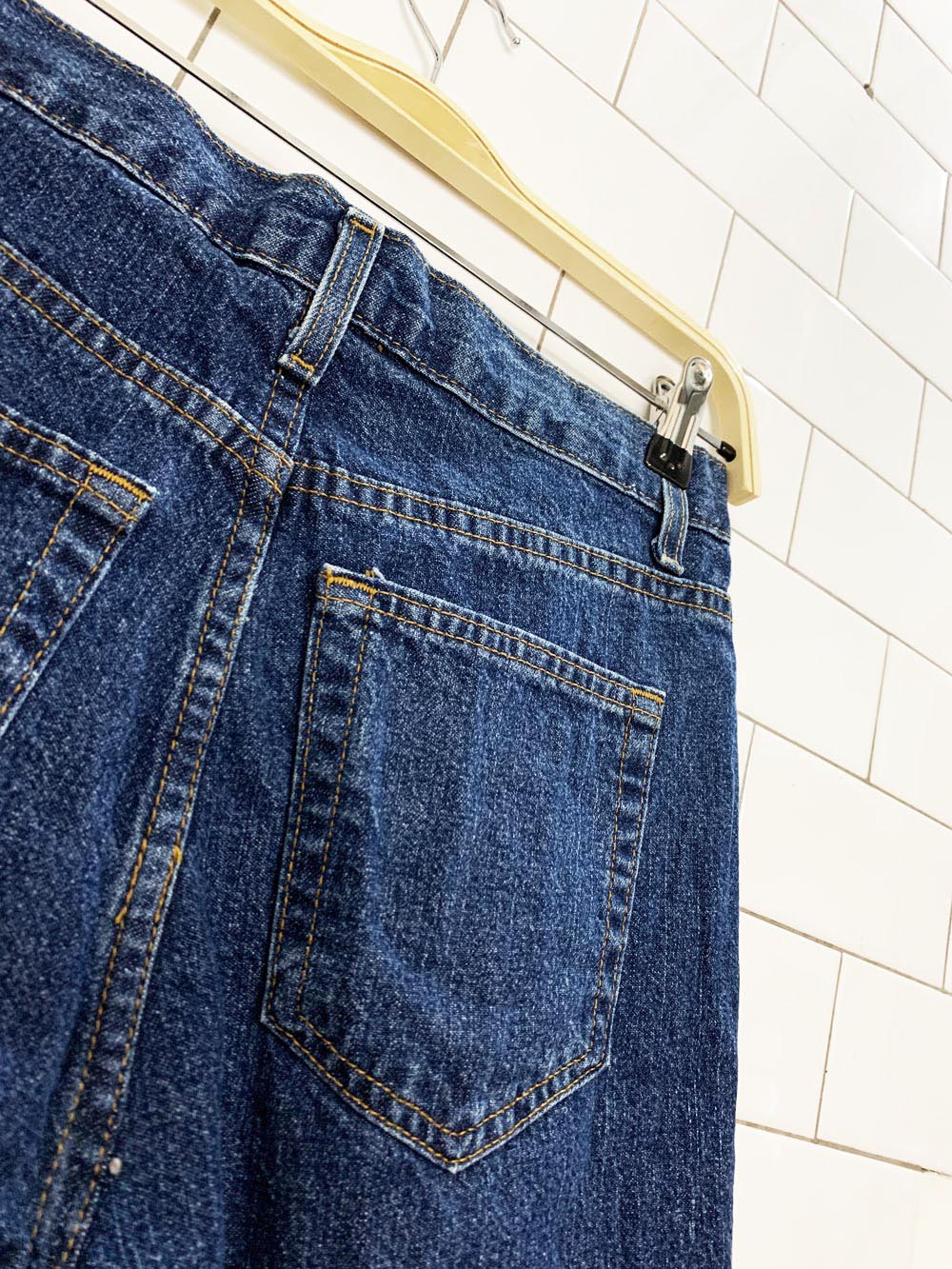 vintage 90s faded glory long denim shorts | made in USA