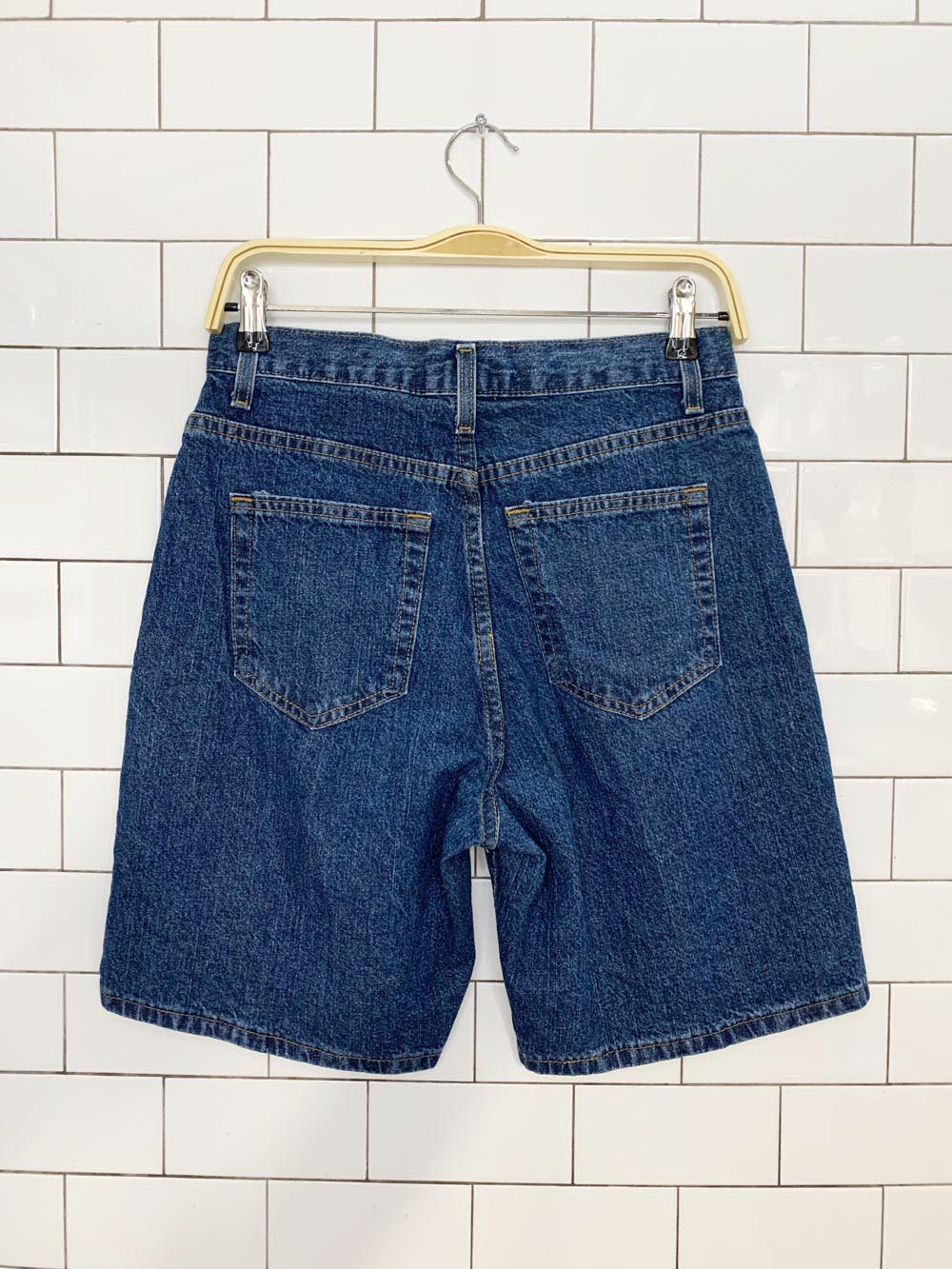 vintage 90s faded glory long denim shorts | made in USA