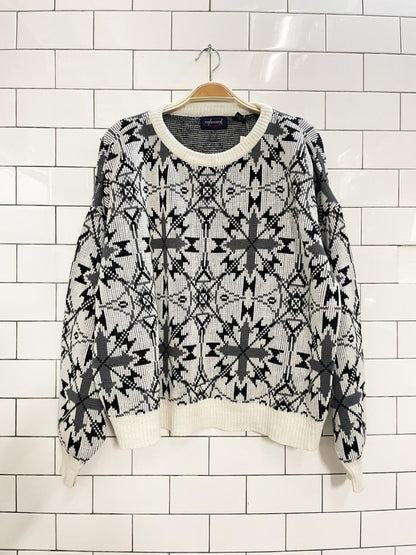 vintage 80s mayo wenty knit dad sweater - good market thrift store