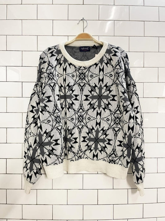 vintage 80s mayo wenty knit dad sweater - good market thrift store