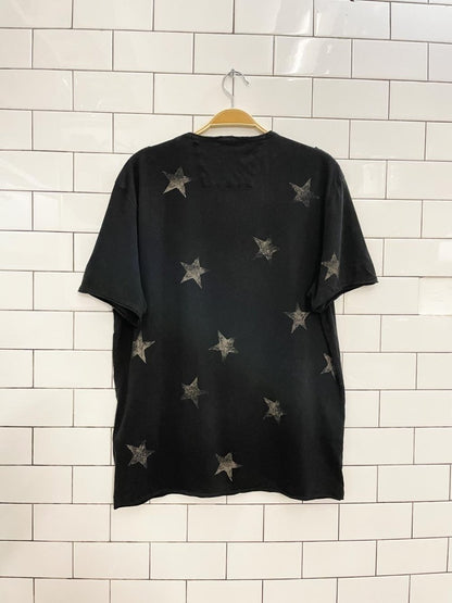 john varvatos star print v - neck tee - good market thrift store