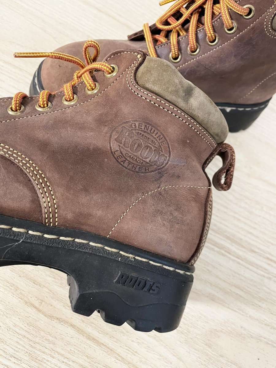 roots tuff oiled leather hiking boots - good market thrift store