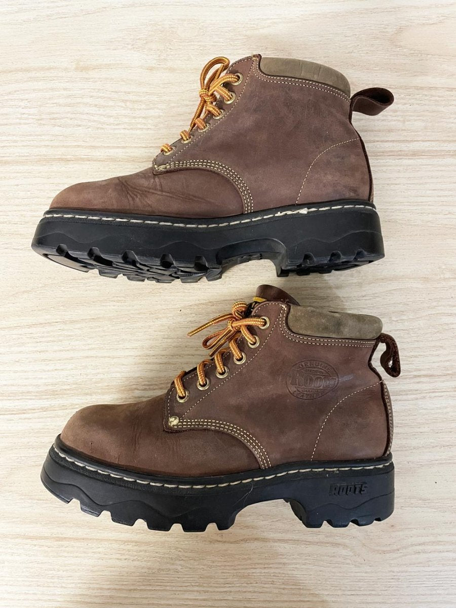 roots tuff oiled leather hiking boots - good market thrift store