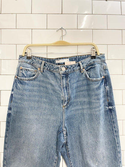 garage denim vintage straight ripped jeans - good market thrift store
