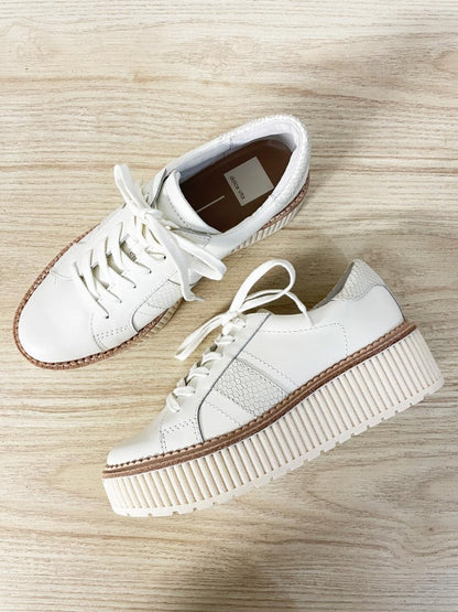 nwt dolce vita tiger fluted platform leather sneakers - good market thrift store