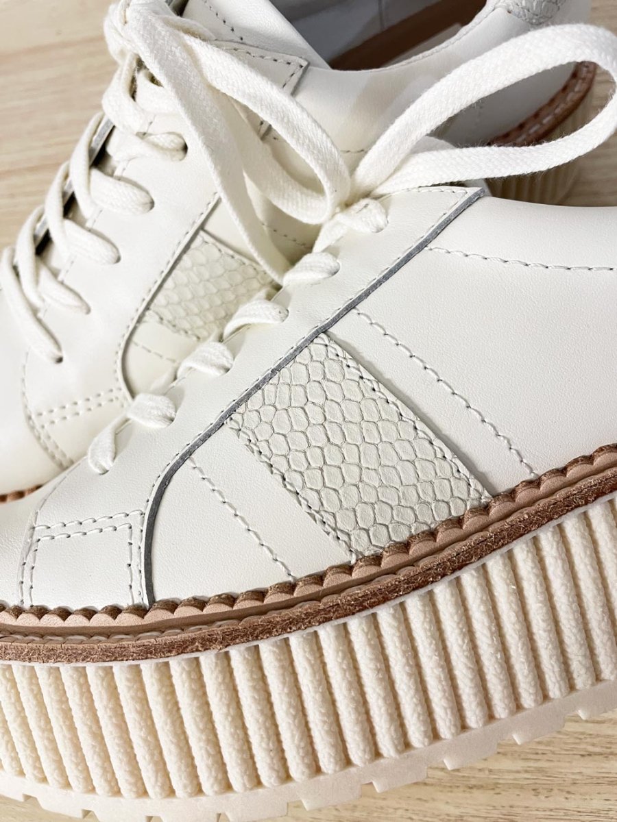 nwt dolce vita tiger fluted platform leather sneakers - good market thrift store