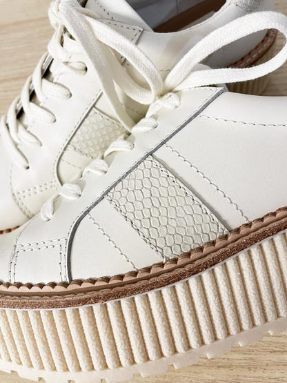 nwt dolce vita tiger fluted platform leather sneakers - good market thrift store