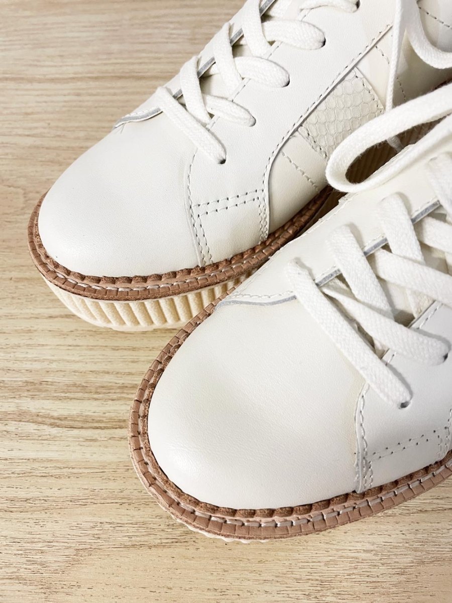 nwt dolce vita tiger fluted platform leather sneakers - good market thrift store