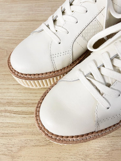 nwt dolce vita tiger fluted platform leather sneakers - good market thrift store