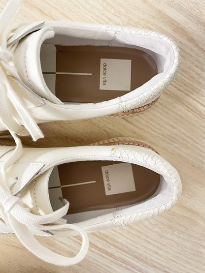 nwt dolce vita tiger fluted platform leather sneakers - good market thrift store