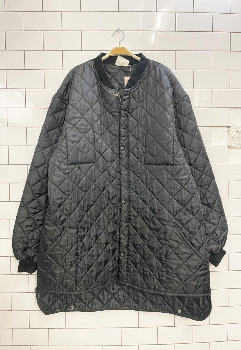 vintage 90s workhorse long liner coat - good market thrift store