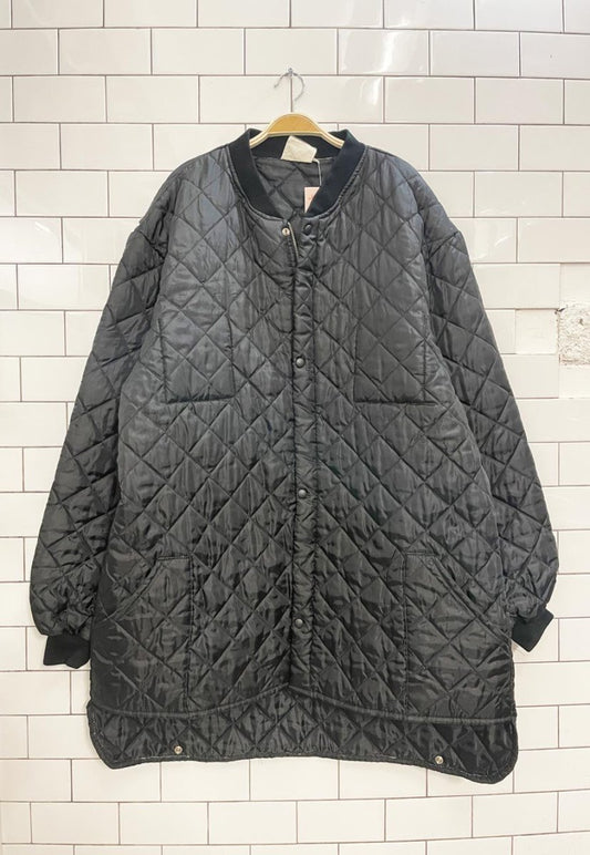 vintage 90s workhorse long liner coat - good market thrift store