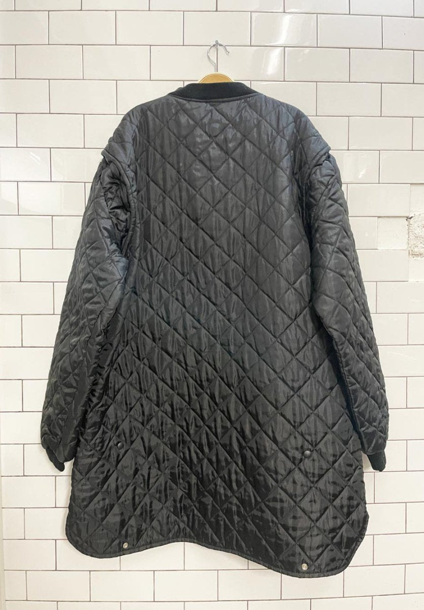 vintage 90s workhorse long liner coat - good market thrift store