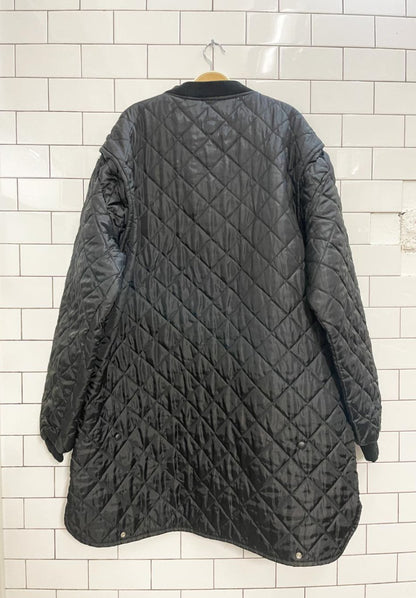 vintage 90s workhorse long liner coat - good market thrift store