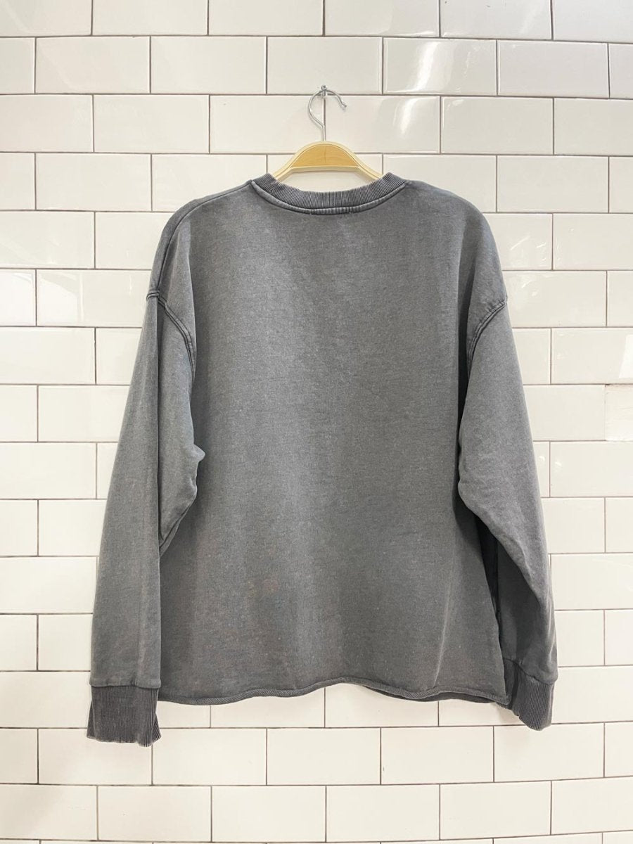 zara raw hem oversized sweatshirt - good market thrift store