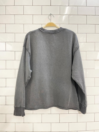 zara raw hem oversized sweatshirt - good market thrift store