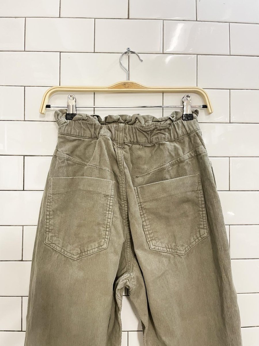zara high rise balloon leg corduroy pant - good market thrift store