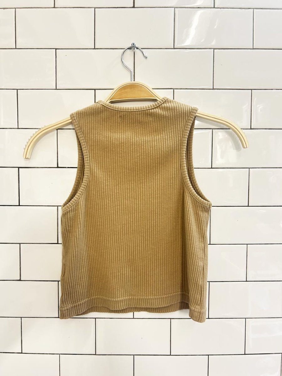 oak + fort ribbed high neck tank - good market thrift store
