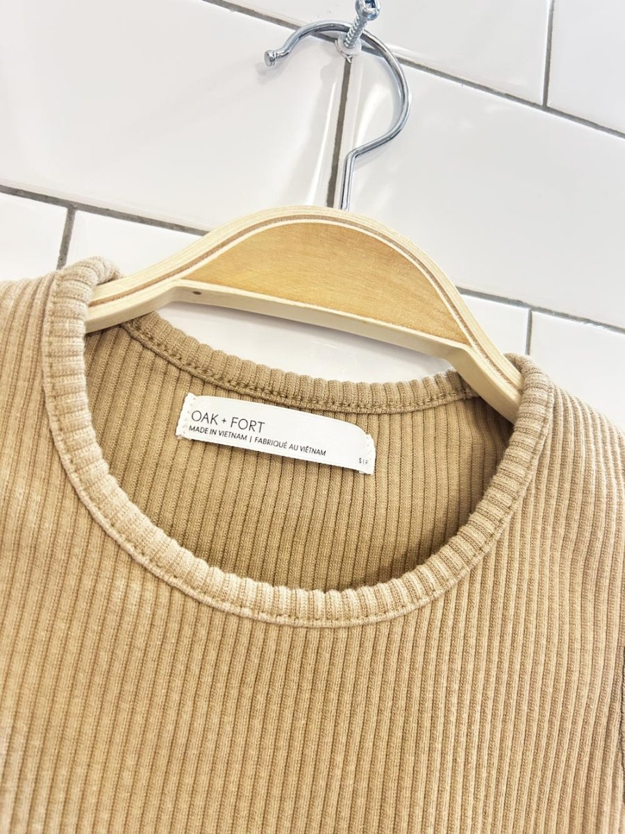 oak + fort ribbed high neck tank - good market thrift store