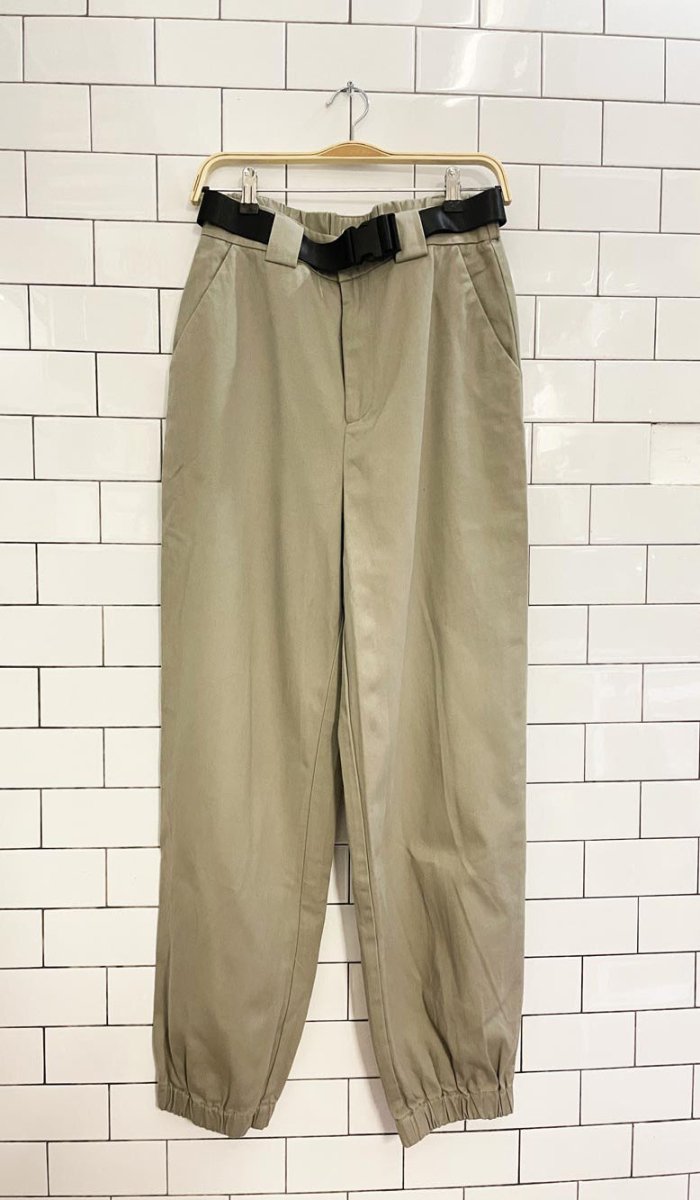 tna belted utility jogger twill pant - good market thrift store