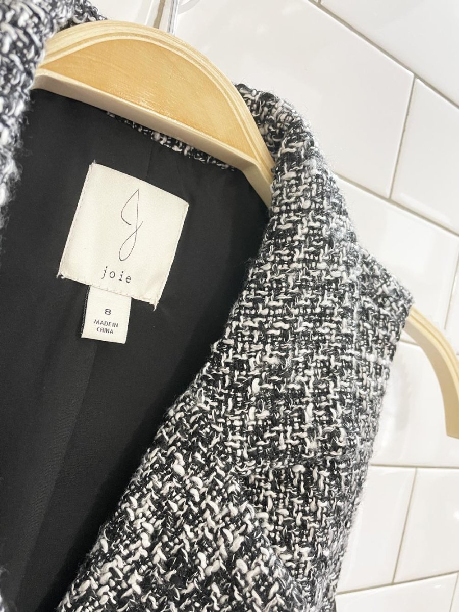 joie tweed pearl button chanel vest - good market thrift store