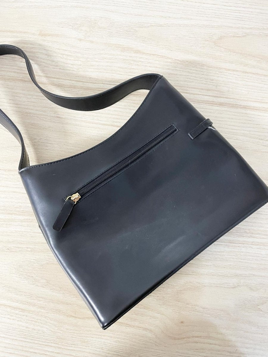 y2k mexx faux leather shoulder bag - good market thrift store