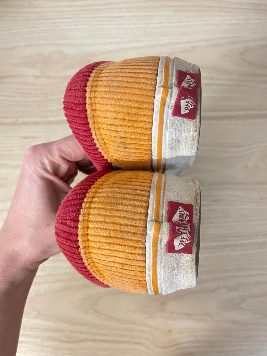 vans chunky cord low profile sneaker - good market thrift store