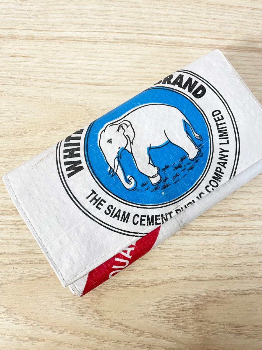 ta prohm recycled rice bag clutch - good market thrift store