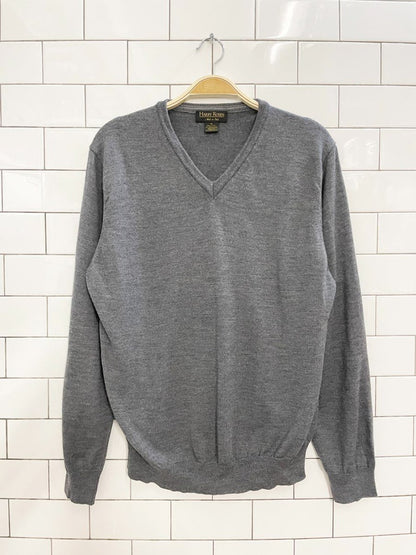harry rosen 100% merino wool v - neck sweater - good market thrift store