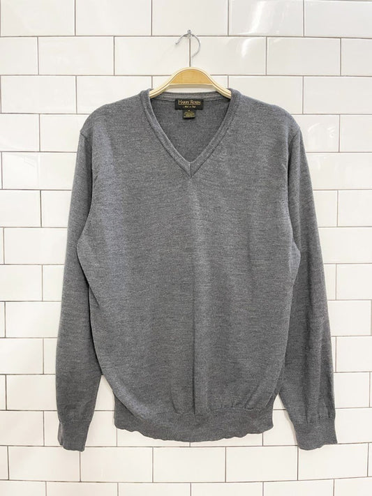 harry rosen 100% merino wool v - neck sweater - good market thrift store