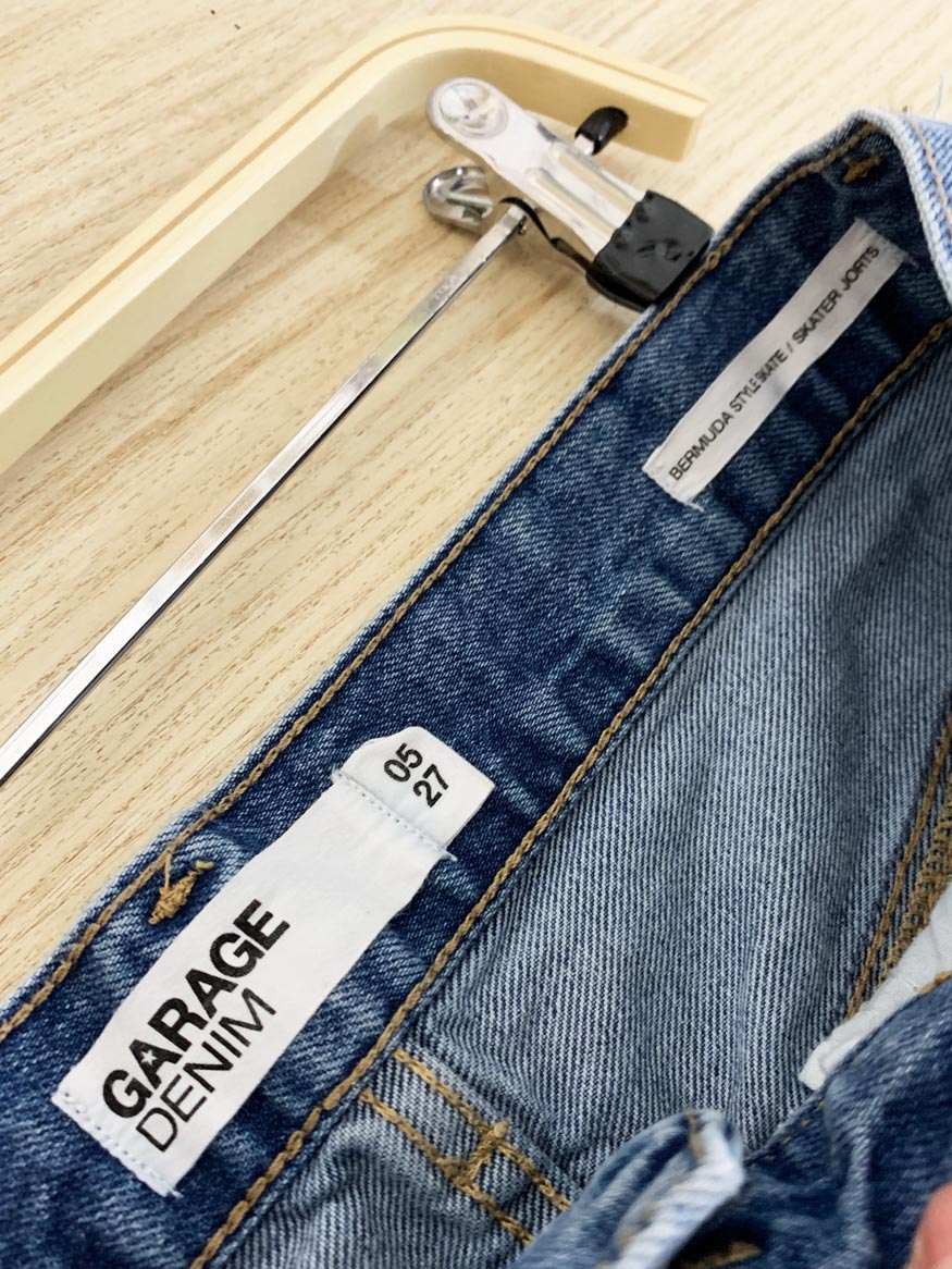 garage bermuda skater jorts long denim shorts